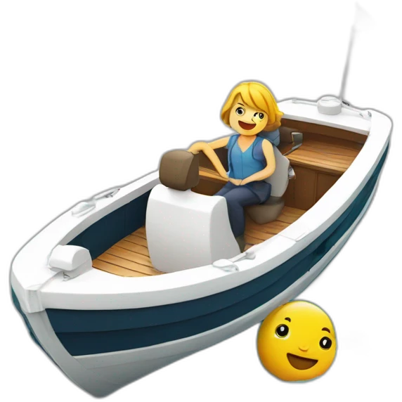 Chat sur bateau emoji