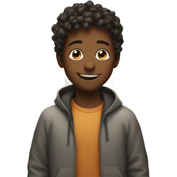 smiling boy by the window emoji