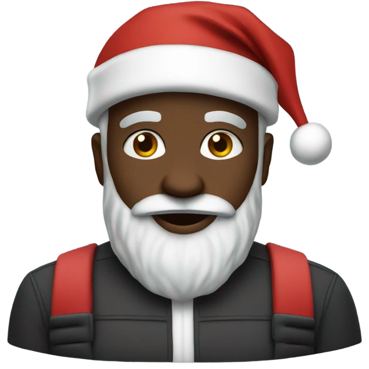 black santa emoji