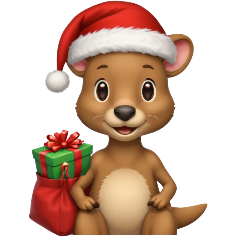 Kangaroo Claus emoji