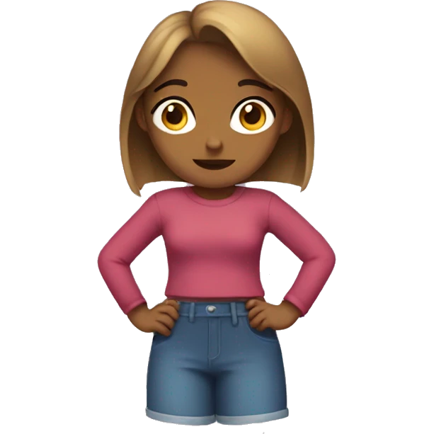 girl shrug emoji