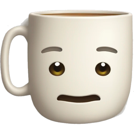 mug of tea, top view  emoji
