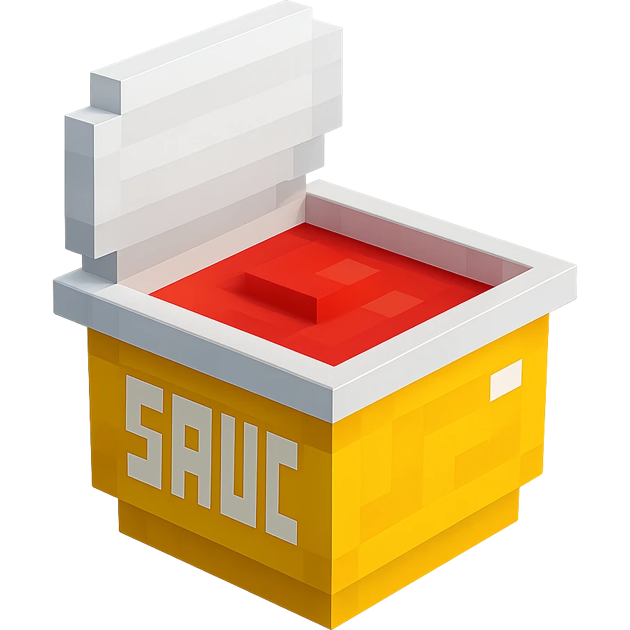 сделай соус из фастфуда, no background emoji