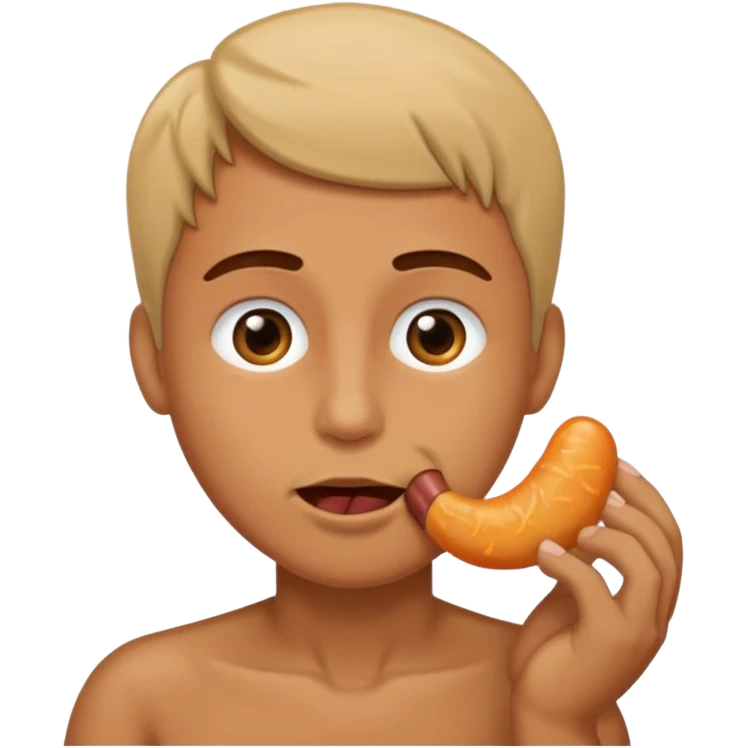 A sucking a dick  emoji