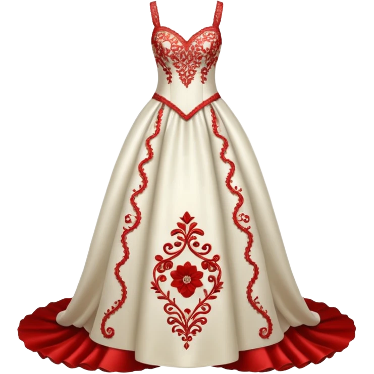 Hyper Realistic ornate Wedding dress displays  emoji