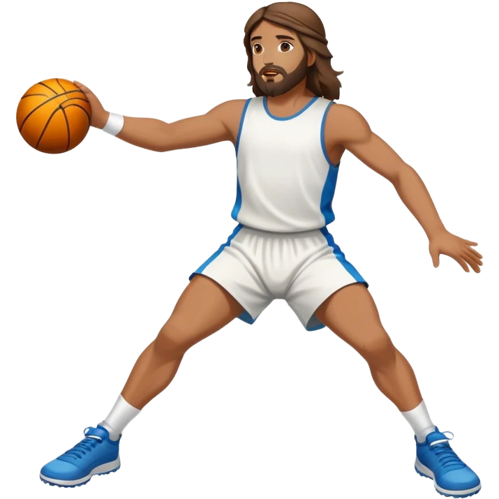 Jesus playing sports  emoji
