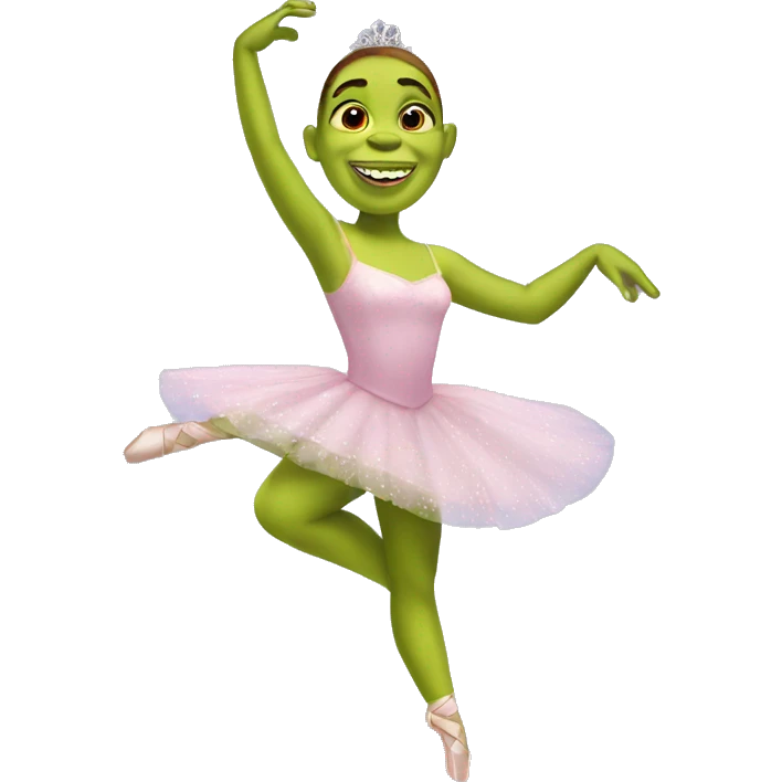 shrek ballerina  emoji