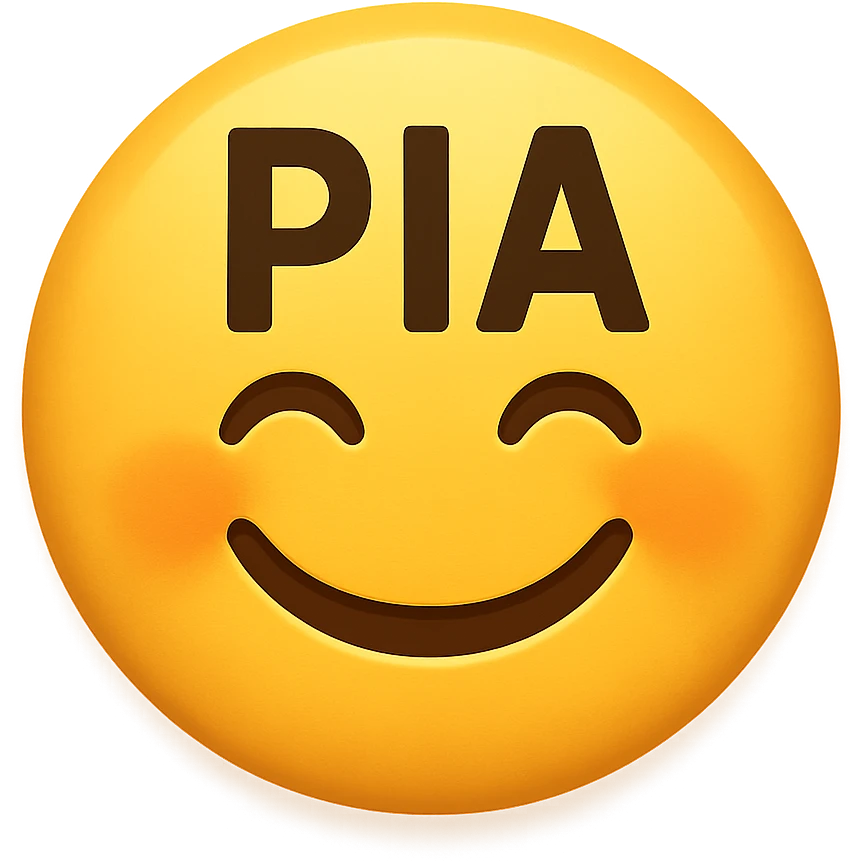  emoji that says "PIA" emoji