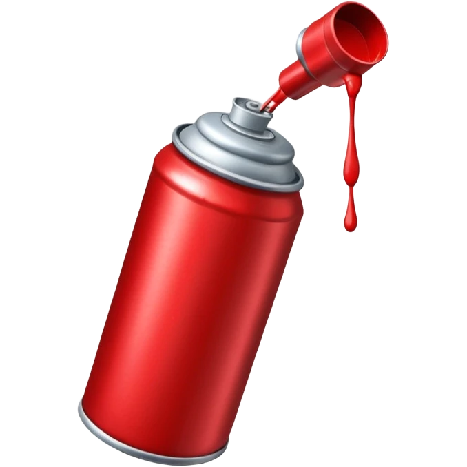 red Spray Paint Can emoji