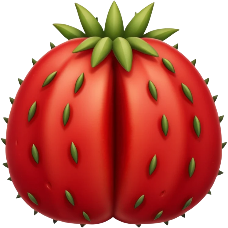 Stenocereus genus fruit without spikes and red emoji