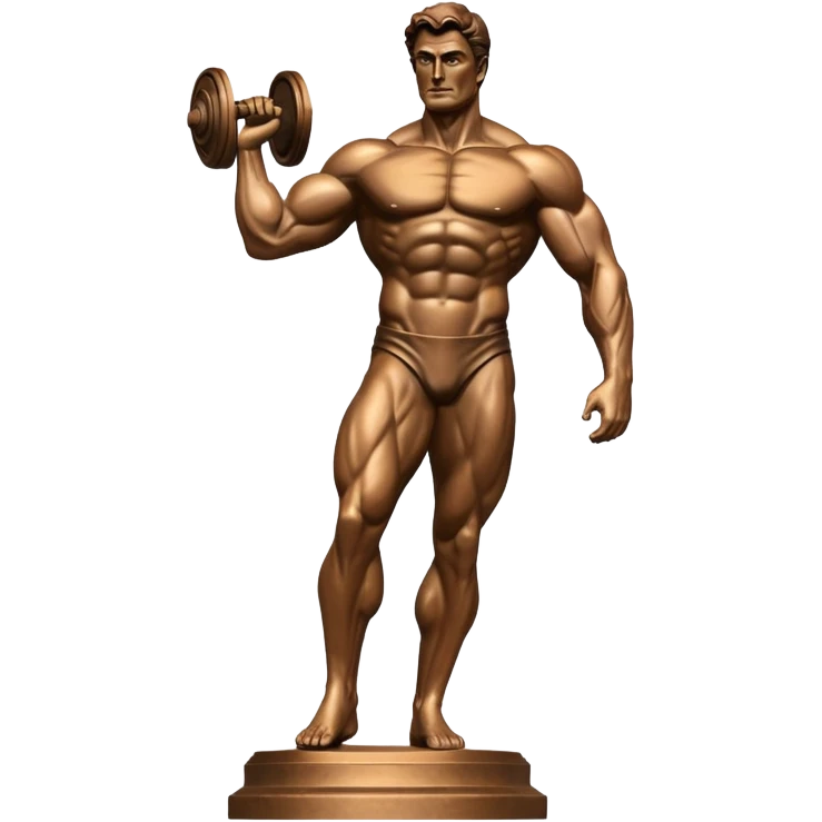 Bronze statue man  emoji