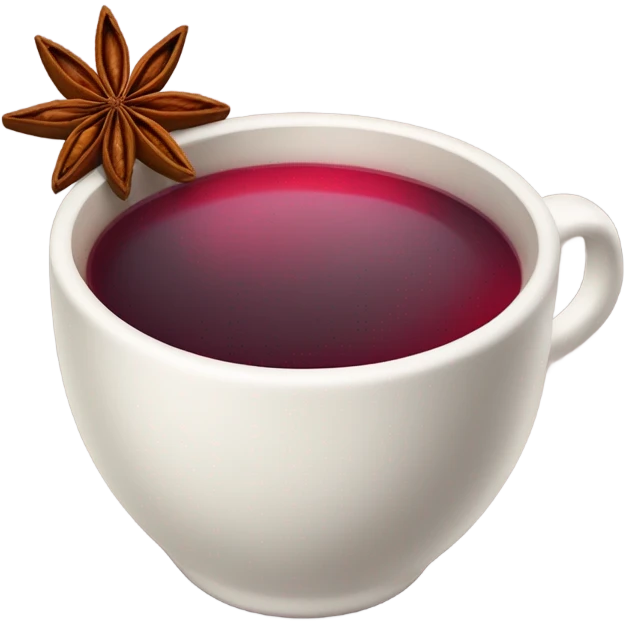 Mulled wine with star anise emoji