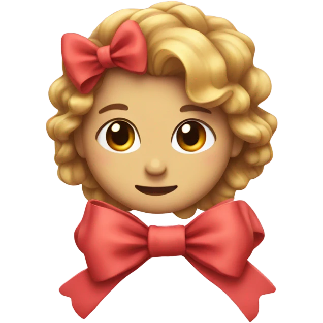 Cute bow emoji