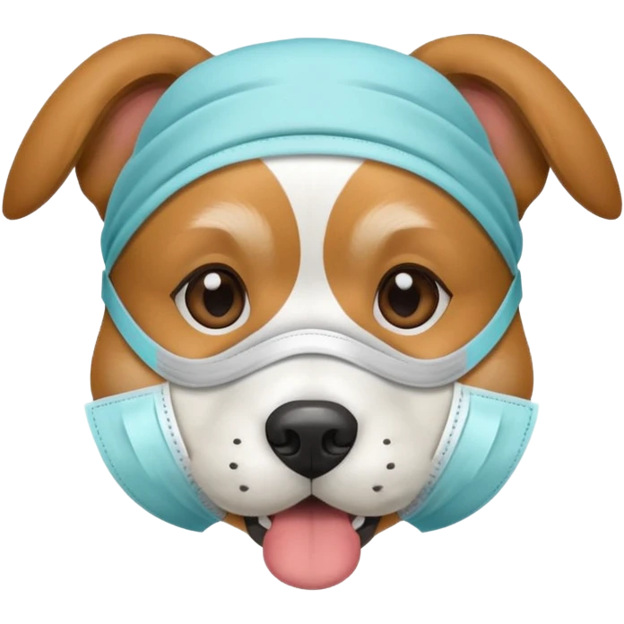 dog Wearing Medical Mask emoji