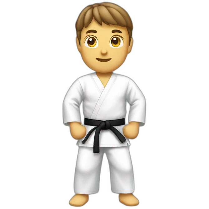 Karate white belt emoji