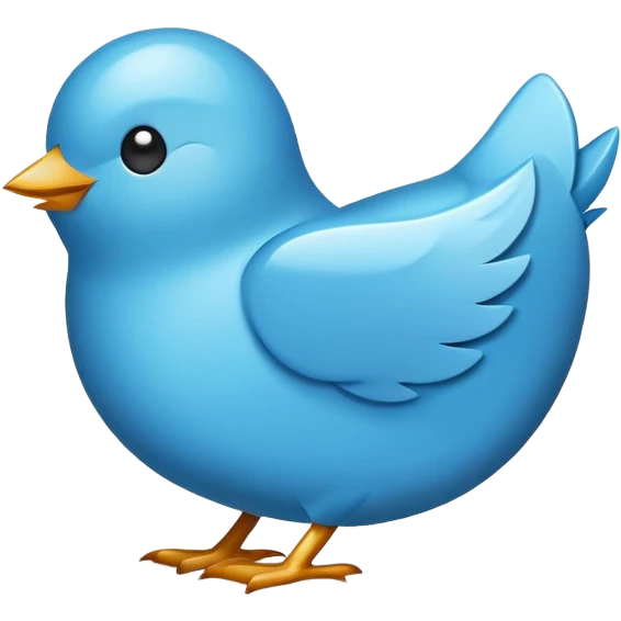 Twitter Logo app icon  emoji