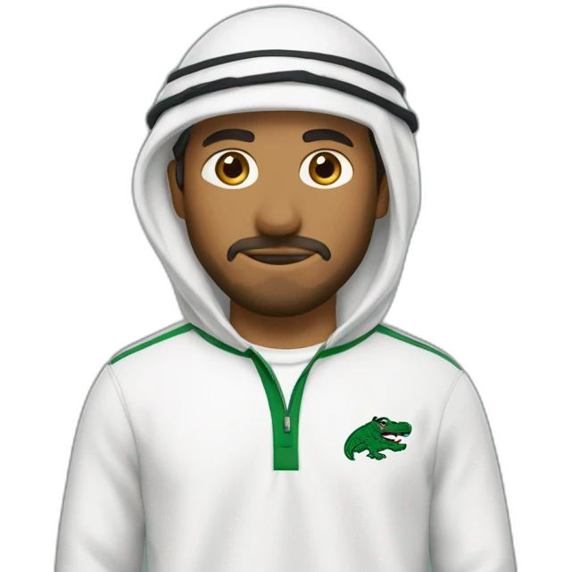 Arabe en survetement lacoste emoji