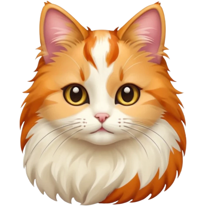 Cute Calico cat with Pinterest, creamy, soft vibe. emoji