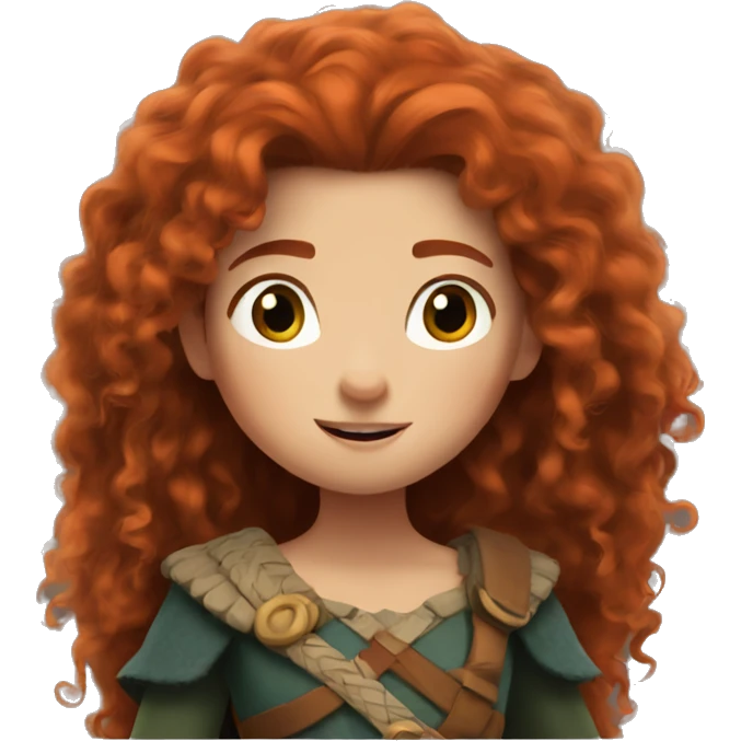 merida from brave emoji