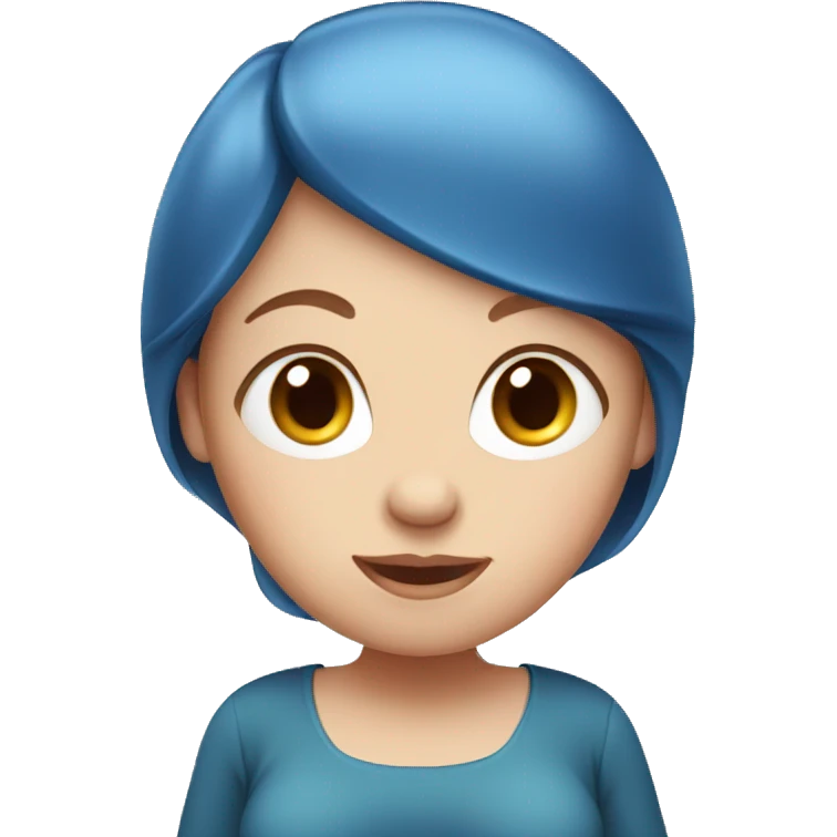Pregnant women with red hair and blue eyes emoji