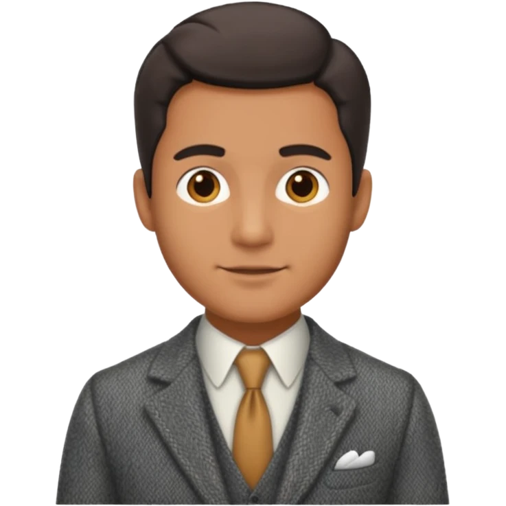 Old british vibe suit man emoji