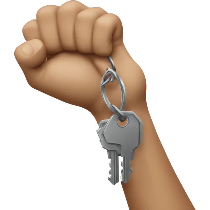 HAnd throwing a key emoji