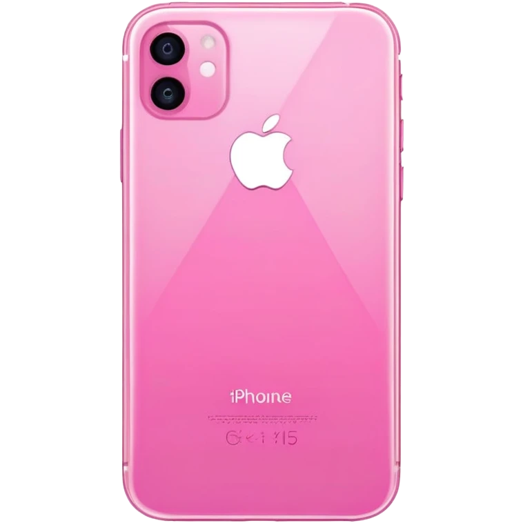 Pink iPhone  15 emoji