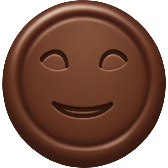 Circle shaped chocolate  emoji