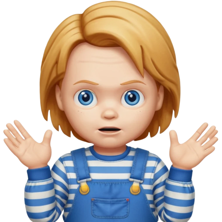 chucky shrugging emoji