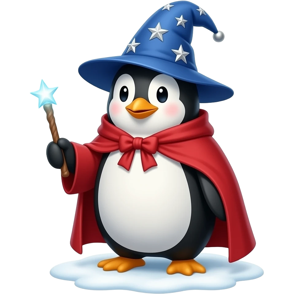 Penguin Wizard emoji