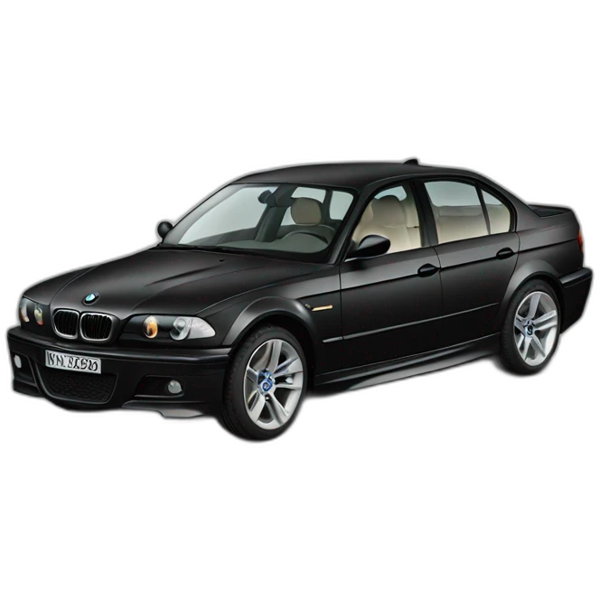 Bmw 3 black emoji