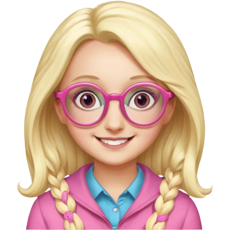 Luna Lovegood in her pink glasses emoji