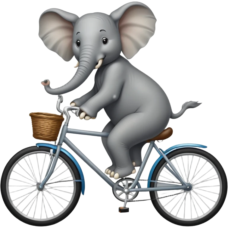 Elefante andando en bicicleta  emoji