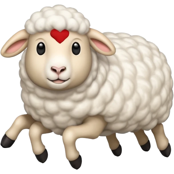 sheep jumping  emoji