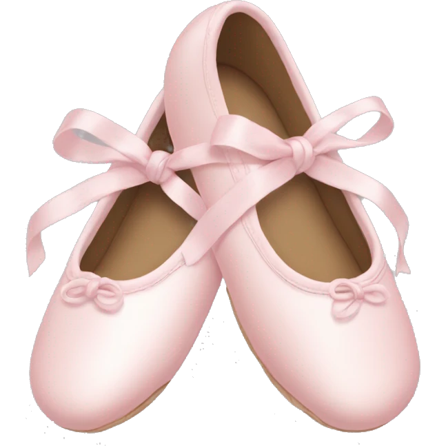 Pale pink ballet shoes emoji