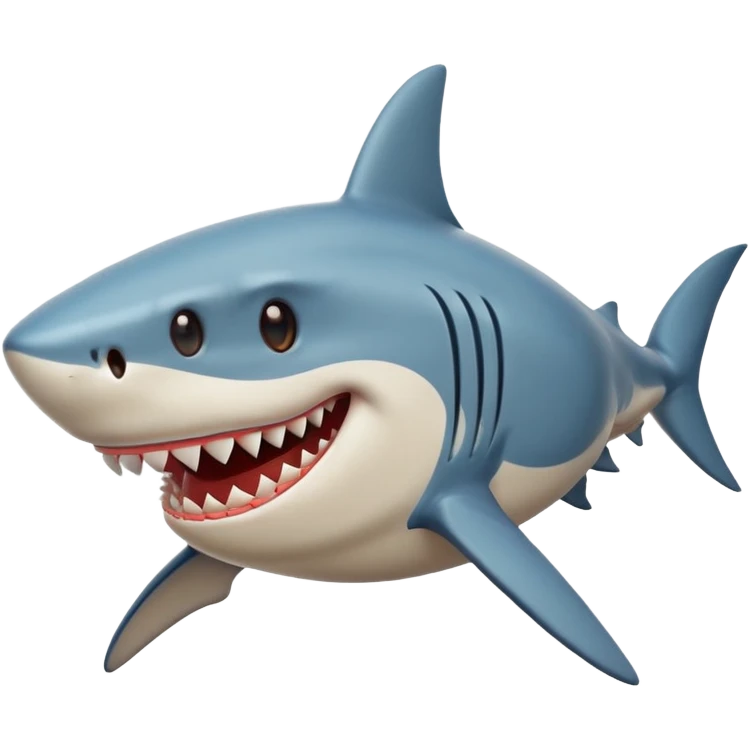 SHARK HAPPY FACE POV emoji