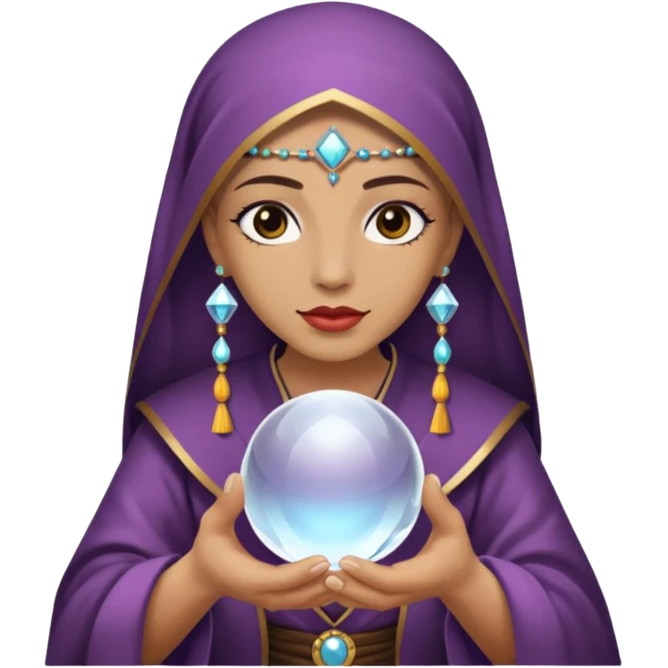 Oráculo con un sola bola de cristal  emoji