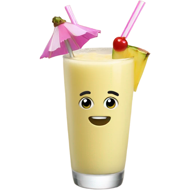 Pina colada smoothie emoji