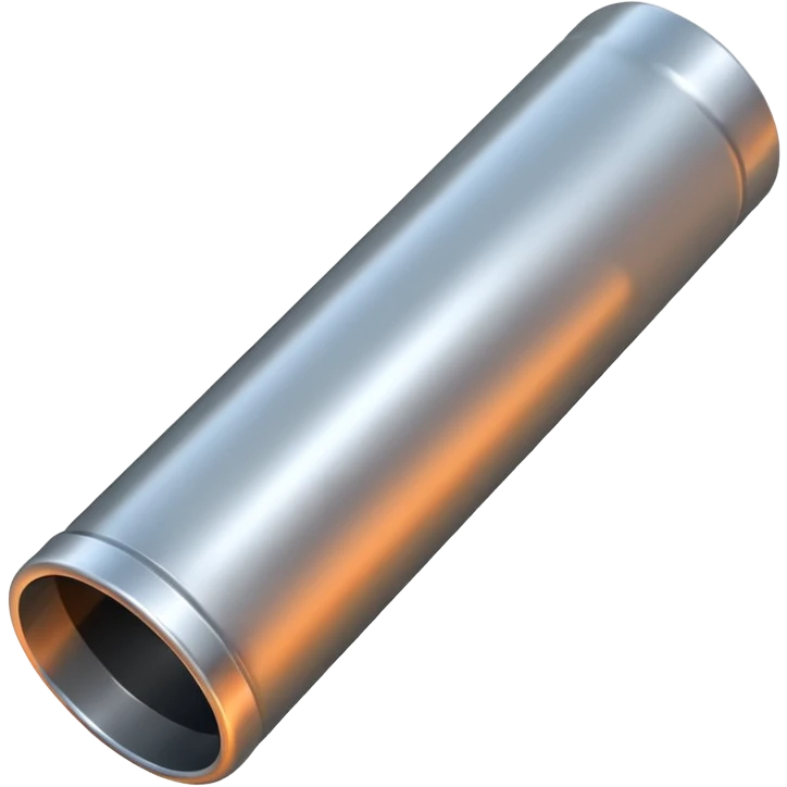 A silver metal pipe emoji