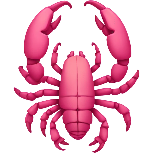 Pink scorpion emoji