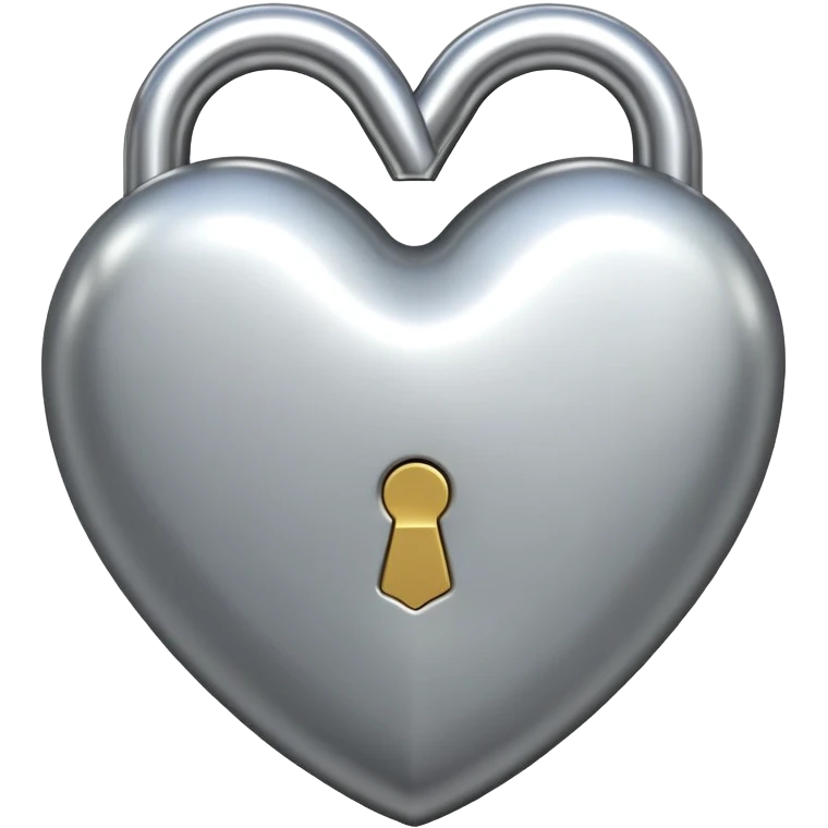 Heart on lock emoji