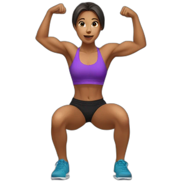 step up squat emoji