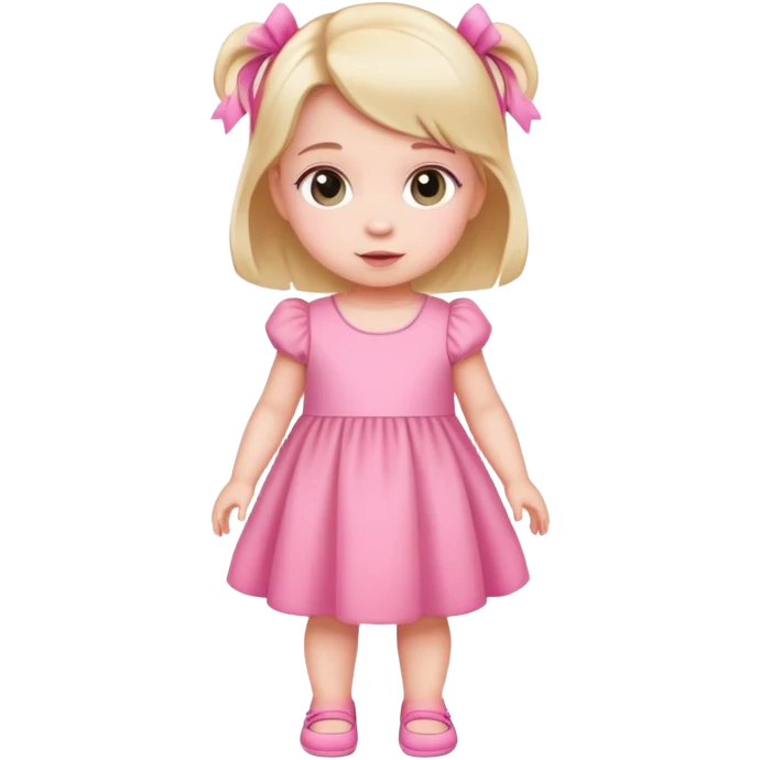 Baby girl with her full body  emoji