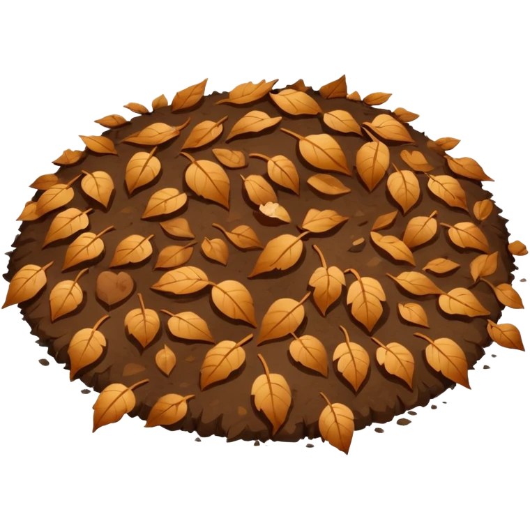 groung with small leaf emoji