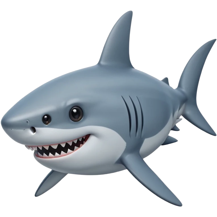 акула улыбается и смотрит на меня двора глазами  emoji