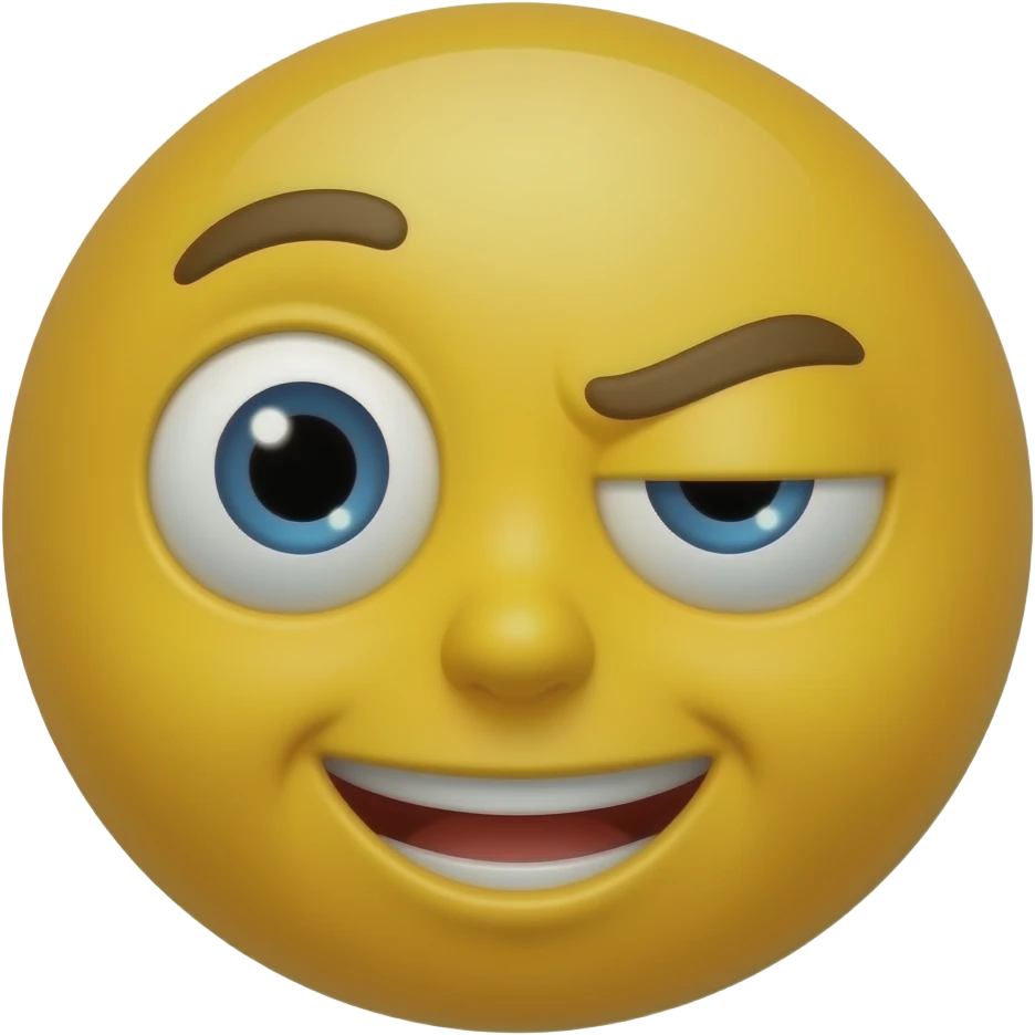 Yellow emoji naughty emoji