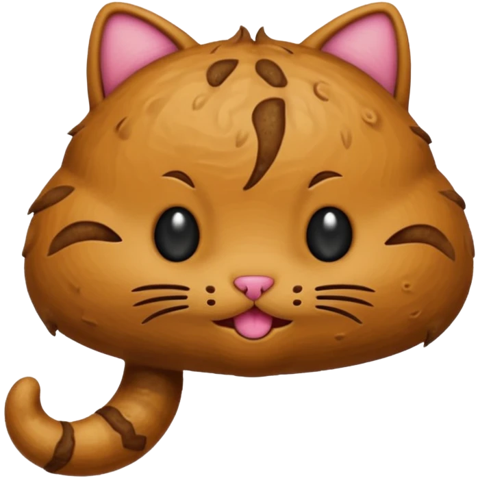 cat poop with a tail emoji emoji