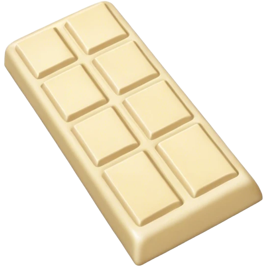 white chocolate bar emoji