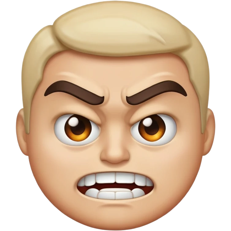 Mad and happy emoji