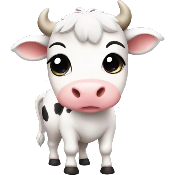 cute cow chibi  emoji